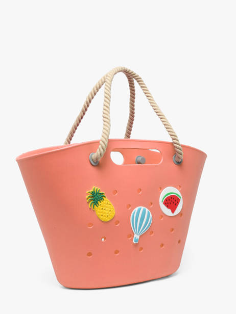 Schoudertas Tutti Frutti Le voyage en panier Roze tutti frutti PM986 ander zicht 2