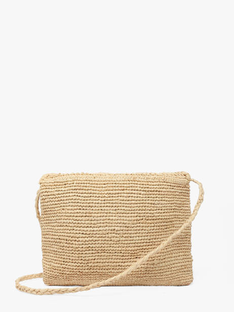 Cross Body Tas L'atelier Du Crochet Raphia Le voyage en panier Beige l'atelier du crochet AM827 ander zicht 4