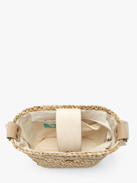Cross Body Tas Estival Raphia Le voyage en panier Beige estival PM944 ander zicht 3