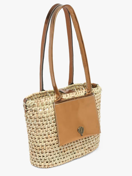 Schoudertas Estival Le voyage en panier Beige estival PM946 ander zicht 2