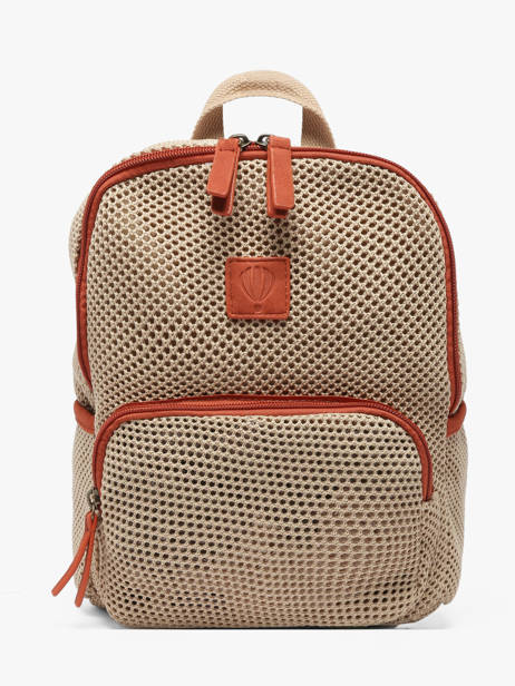 Rugzak Le voyage en panier Beige resille PM957
