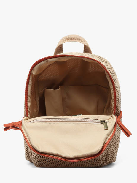 Rugzak Le voyage en panier Beige resille PM957 ander zicht 3