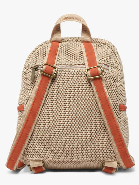 Rugzak Le voyage en panier Beige resille PM957 ander zicht 4