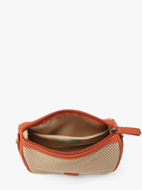 Cross Body Tas Resille Le voyage en panier Beige resille PM959 ander zicht 3