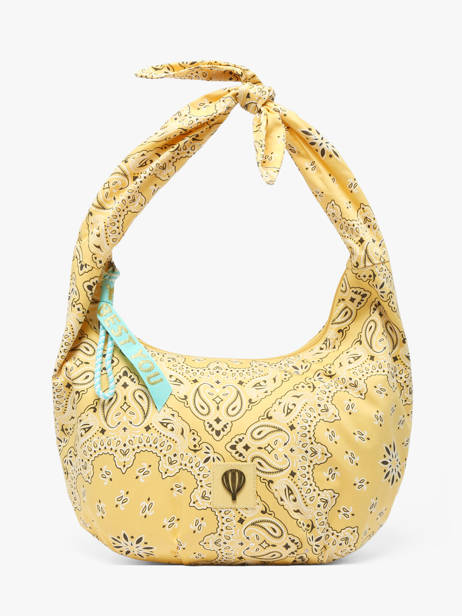 Schoudertas Bandana Katoen Le voyage en panier Geel bandana PM970