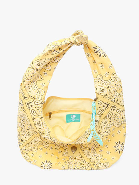 Schoudertas Bandana Katoen Le voyage en panier Geel bandana PM970 ander zicht 3