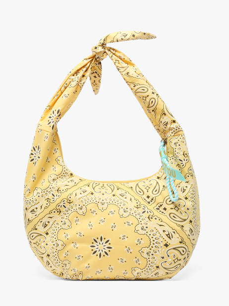 Schoudertas Bandana Katoen Le voyage en panier Geel bandana PM970 ander zicht 4