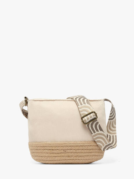 Cross Body Tas Tissee Le voyage en panier Beige tissee PM924 ander zicht 4