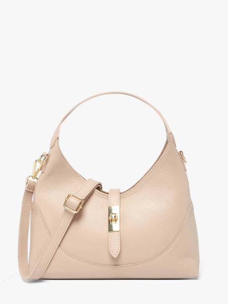 Cross Body Tas Caviar Leder Milano Beige caviar CA26022