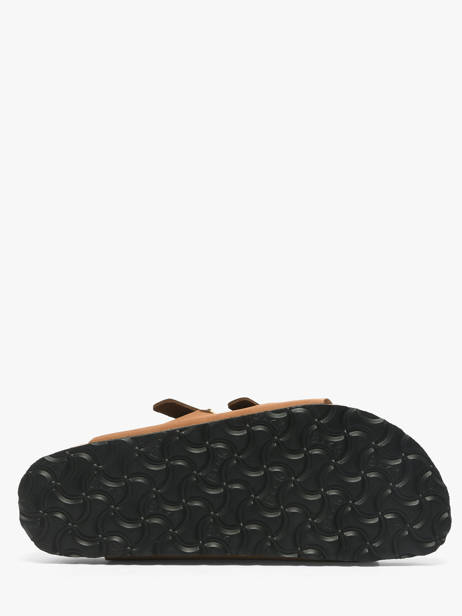Slippers Uit Leder Birkenstock Bruin women 1031867 ander zicht 5