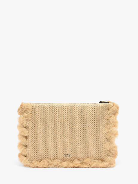 Avondtasje Logo Raffia Pinko Beige logo shopper 6718A39Y ander zicht 5