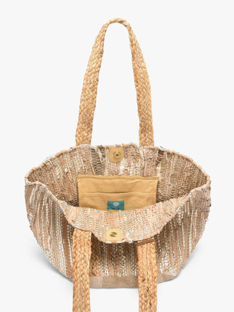 Schoudertas Estival Jute Le voyage en panier Veelkleurig estival PM937 ander zicht 3