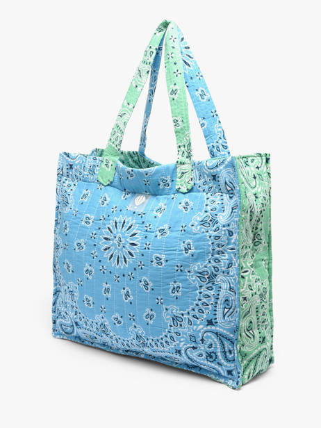 Schoudertas Bandana Katoen Le voyage en panier Blauw bandana PM965 ander zicht 2