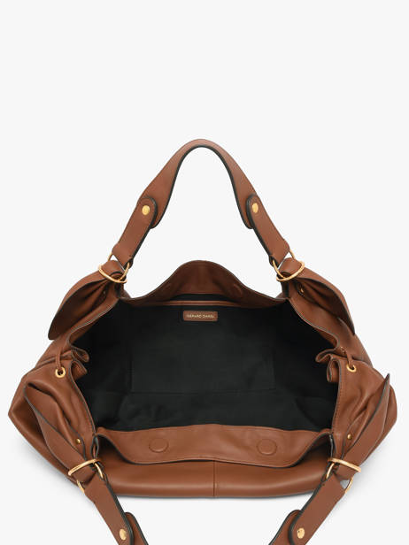 Schoudertas Studio Leder Gerard darel Bruin studio Y457 ander zicht 4