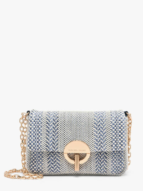 Cross Body Tas Moon Gevlochten Leder Vanessa bruno Blauw moon 7V40326