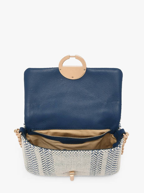 Cross Body Tas Moon Gevlochten Leder Vanessa bruno Blauw moon 7V40326 ander zicht 4