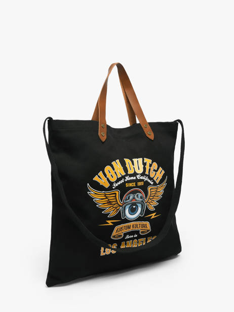 Tote Bag Oaks Met Lederen Handvatten Von dutch Zwart bags OAKS ander zicht 1