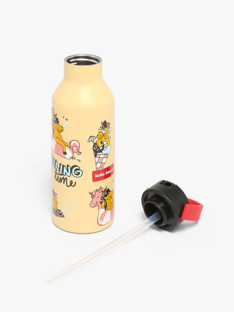 Drinkfles 500 Ml Hello hossy Bruin cool kids 500M ander zicht 3