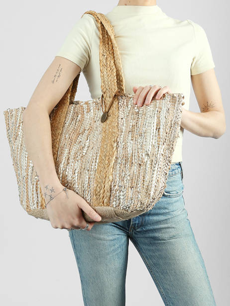 Schoudertas Estival Jute Le voyage en panier Veelkleurig estival PM937 ander zicht 1