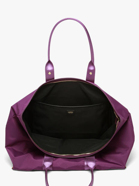 Schoudertas L Mistral Rollable Nylon En Leder Lancel Violet mistral A13996 ander zicht 4