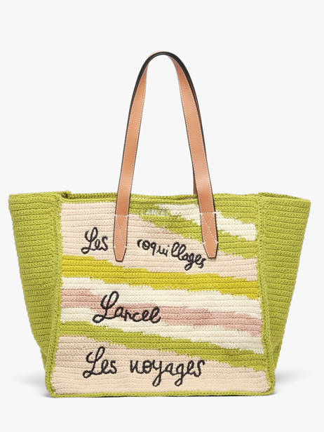 Schoudertas Lancel Plage Crochet Lancel Groen summer capsule A14005 ander zicht 2