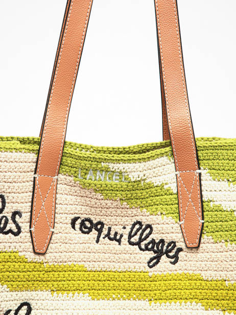 Schoudertas Lancel Plage Crochet Lancel Groen summer capsule A14005 ander zicht 3