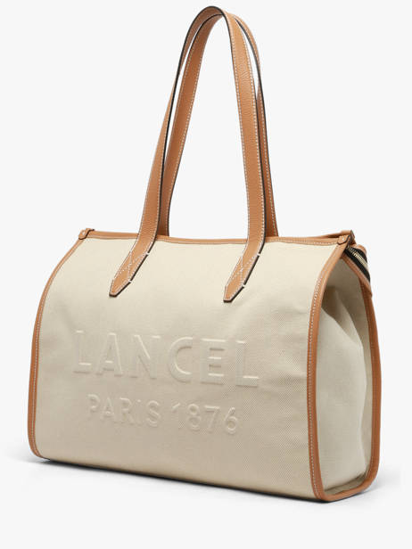 Schoudertas Jour Canvas En Leder Lancel Beige jour A14028 ander zicht 2