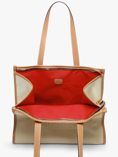 Schoudertas Jour Canvas En Leder Lancel Beige jour A14028 ander zicht 4