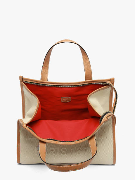 Handtas M Jour Met Rits Canvas En Leder Lancel Beige jour A14027 ander zicht 4