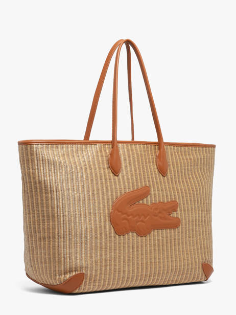 Schoudertas Summer Raphia Lacoste Beige summer NF5247PB ander zicht 2