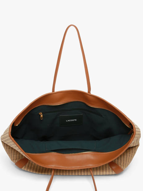Schoudertas Summer Raphia Lacoste Beige summer NF5247PB ander zicht 4