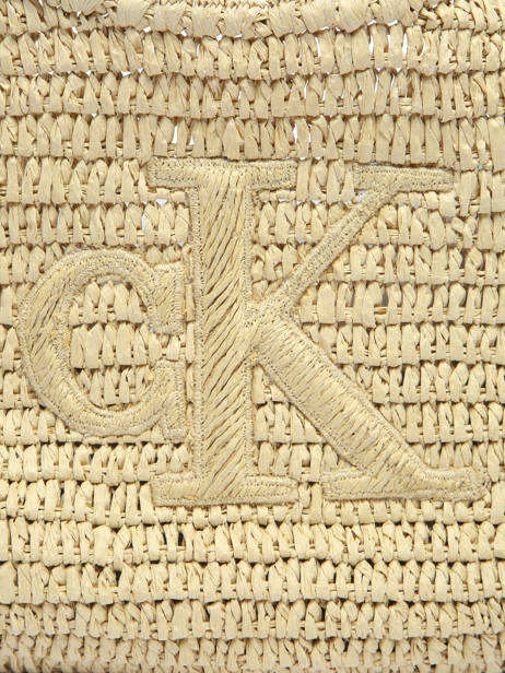 Schoudertas Bold Monogram Stro Calvin klein jeans Beige bold monogram 4F3448G ander zicht 3