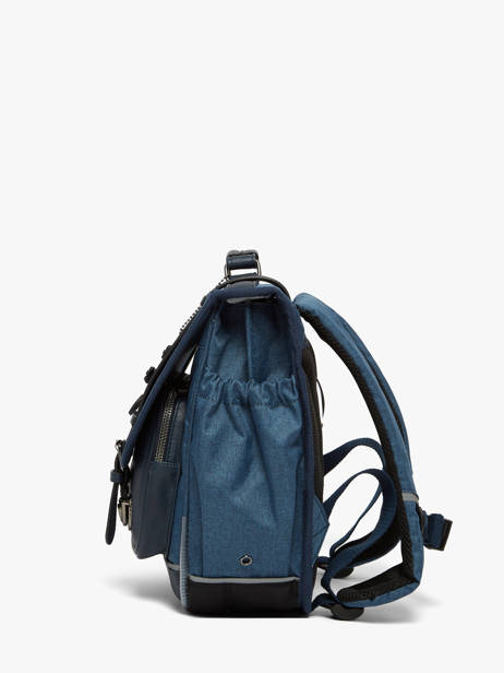 Boekentas 2 Compartimenten Vintage Color Cameleon Blauw vintage color - VIC-CA35 ander zicht 3
