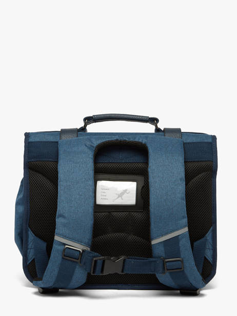 Boekentas 2 Compartimenten Vintage Color Cameleon Blauw vintage color - VIC-CA35 ander zicht 5