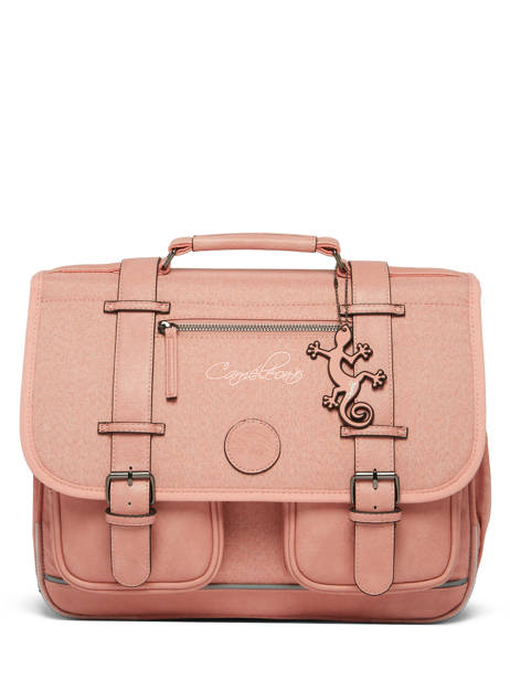 Boekentas 2 Compartimenten Vintage Color Cameleon Roze vintage color CA38 ander zicht 7