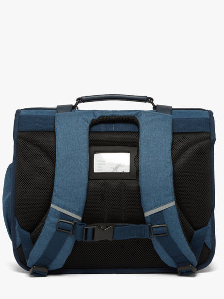 Boekentas 3 Compartimenten Vintage Color Cameleon Blauw vintage color VIC-CA41 ander zicht 5