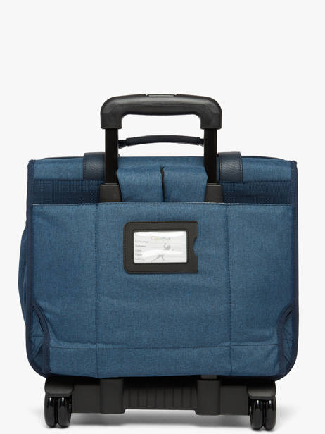 Boekentas Op Wieltjes 2 Compartimenten Vintage Color Cameleon Blauw vintage color CR38 ander zicht 6