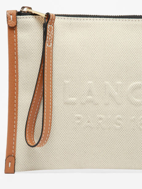 Etui Jour Canvas En Leder Lancel Beige jour A14029 ander zicht 4
