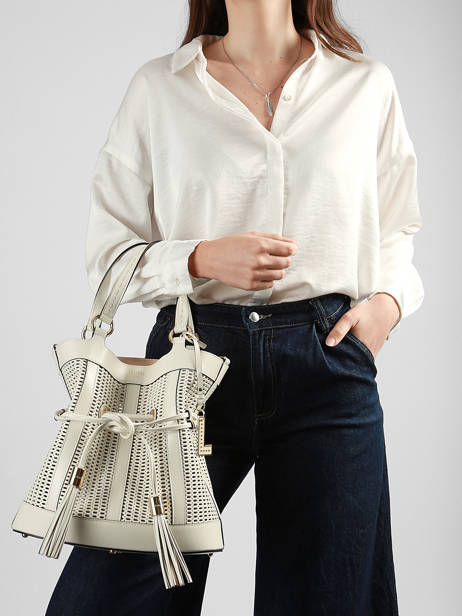 Handtas M Premier Flirt Ajouré Leder Lancel Wit premier flirt A14010 ander zicht 1
