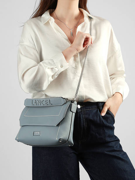 Cross Body Tas Ninon Leder Lancel Blauw ninon A13782 ander zicht 1