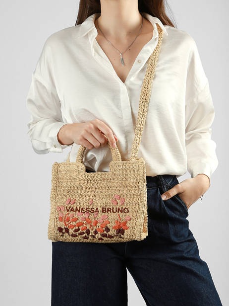 Handtas Cabas Raphia Raphia Vanessa bruno Beige cabas raphia 24V40884 ander zicht 1