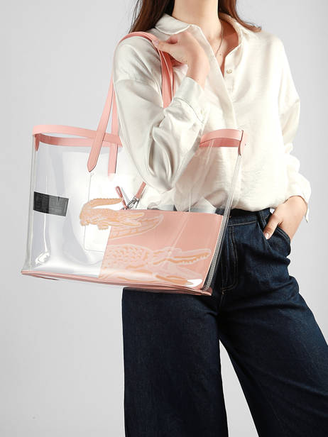 Schoudertas Anna Lacoste Roze anna NF5326AS ander zicht 1