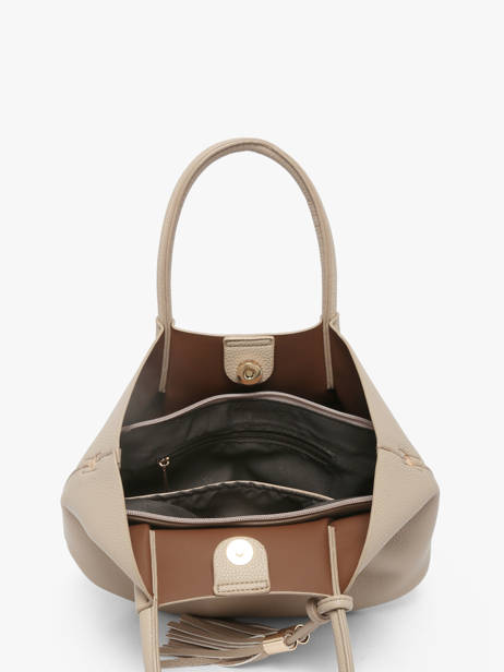 Handtas Grained Miniprix Beige grained F9947 ander zicht 2