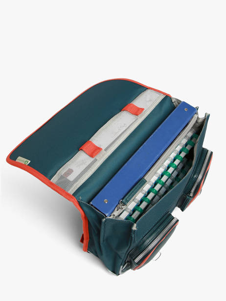 Boekentas Voor Kinderen 2 Compartimenten Vintage Urban Cameleon Blauw vintage urban CA35 ander zicht 4