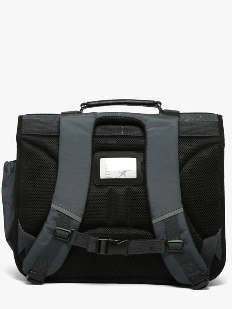 Boekentas 3 Compartimenten Vintage Urban Cameleon Grijs vintage urban CA41 ander zicht 5