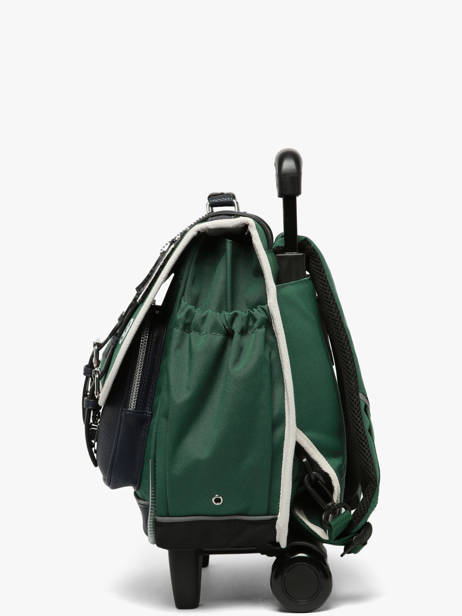 Boekentas Op Wieltjes 2 Compartimenten Vintage Urban Cameleon Groen vintage urban CR38 ander zicht 3
