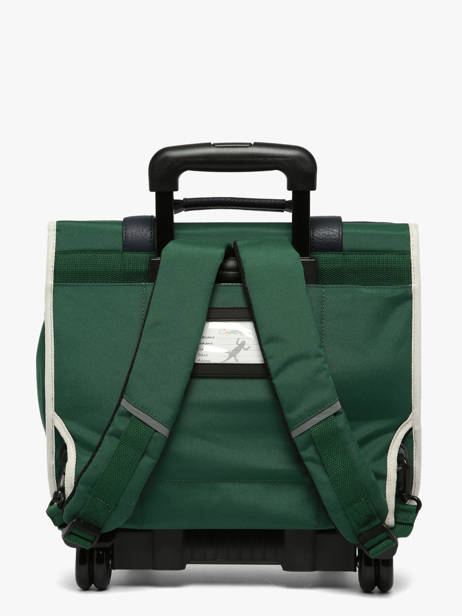 Boekentas Op Wieltjes 2 Compartimenten Vintage Urban Cameleon Groen vintage urban CR38 ander zicht 5