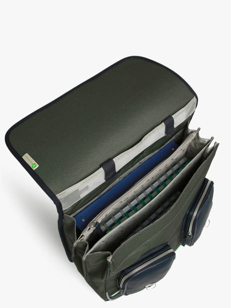 Boekentas Op Wieltjes 3 Compartimenten Vintage Urban Cameleon Groen vintage urban CR41 ander zicht 4