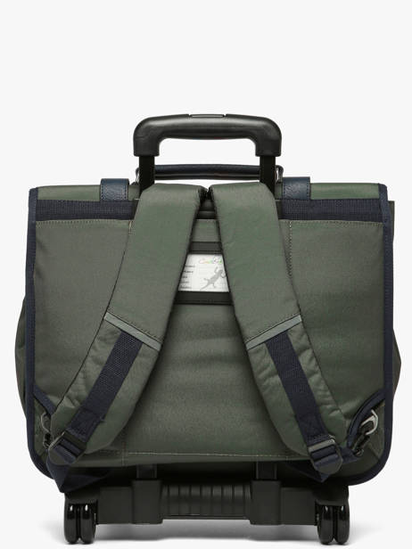 Boekentas Op Wieltjes 3 Compartimenten Vintage Urban Cameleon Groen vintage urban CR41 ander zicht 5