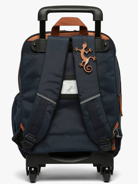 Rugzak Op Wieltjes 2 Compartimenten Vintage Urban Cameleon Blauw vintage urban SR40 ander zicht 5